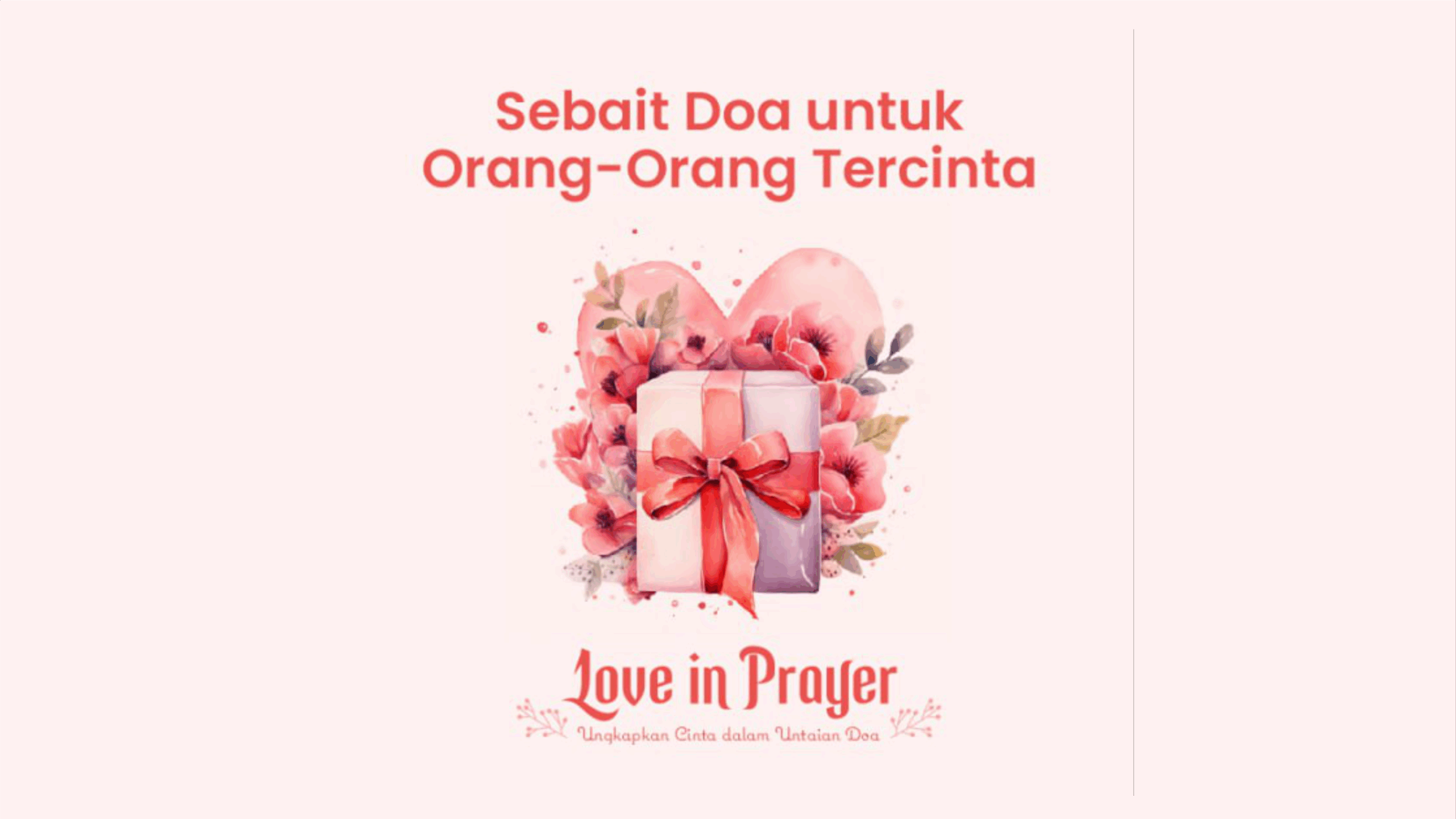 SEBAIT DOA UNTUK ORANG-ORANG TERCINTA